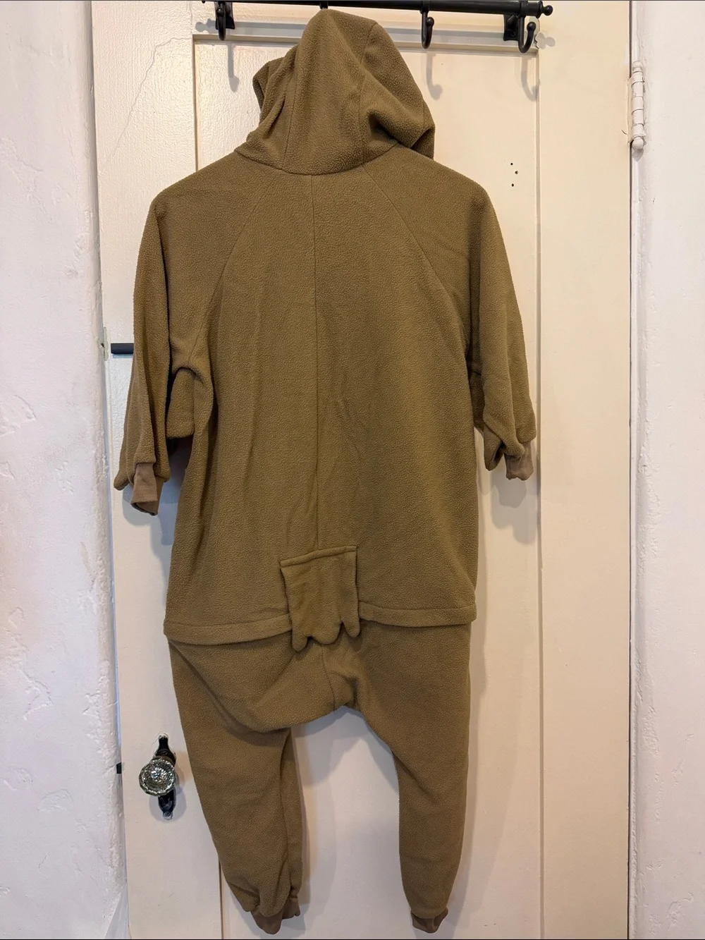 Halloween 🎃 Kids Brown Owl Fleece One-Piece Hooded 7/8